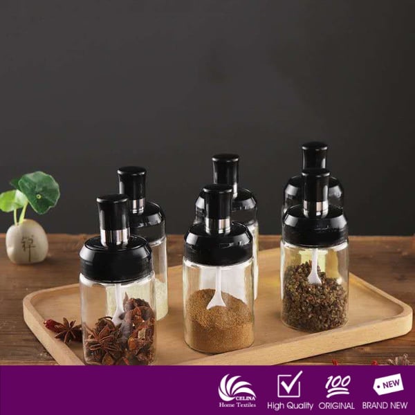 Airtight Glass Jar Condiments Storage