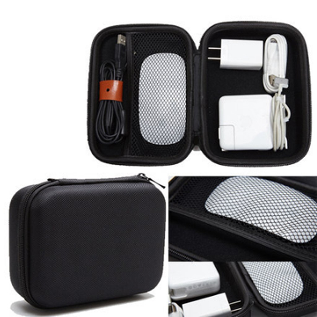 Portable Digital Storage Travel Bag Data Cable Charger Pouch Power Bank