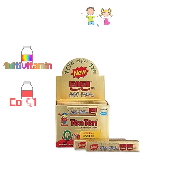 TenTen chewable 10T/1 Bar packing for kids children vitamin a b1 b2 b6