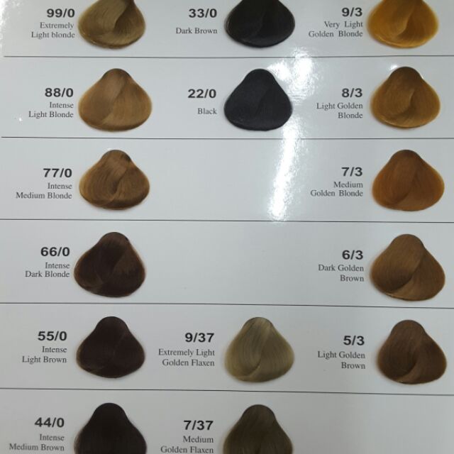 Color Chart Epsa Hair Coloring Cream Hair Colouring Formula