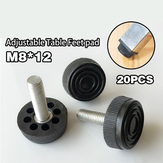 Rubber M6/8/10 Adjustable Levelling Table Feet Screw Floor Protectors Anti-slip