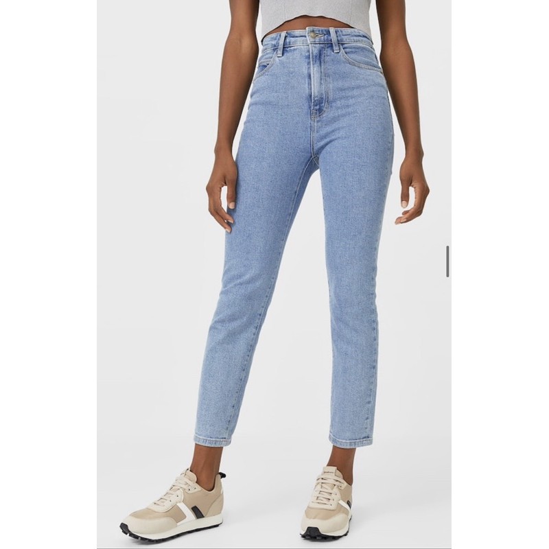 slim fit mom jeans stradivarius