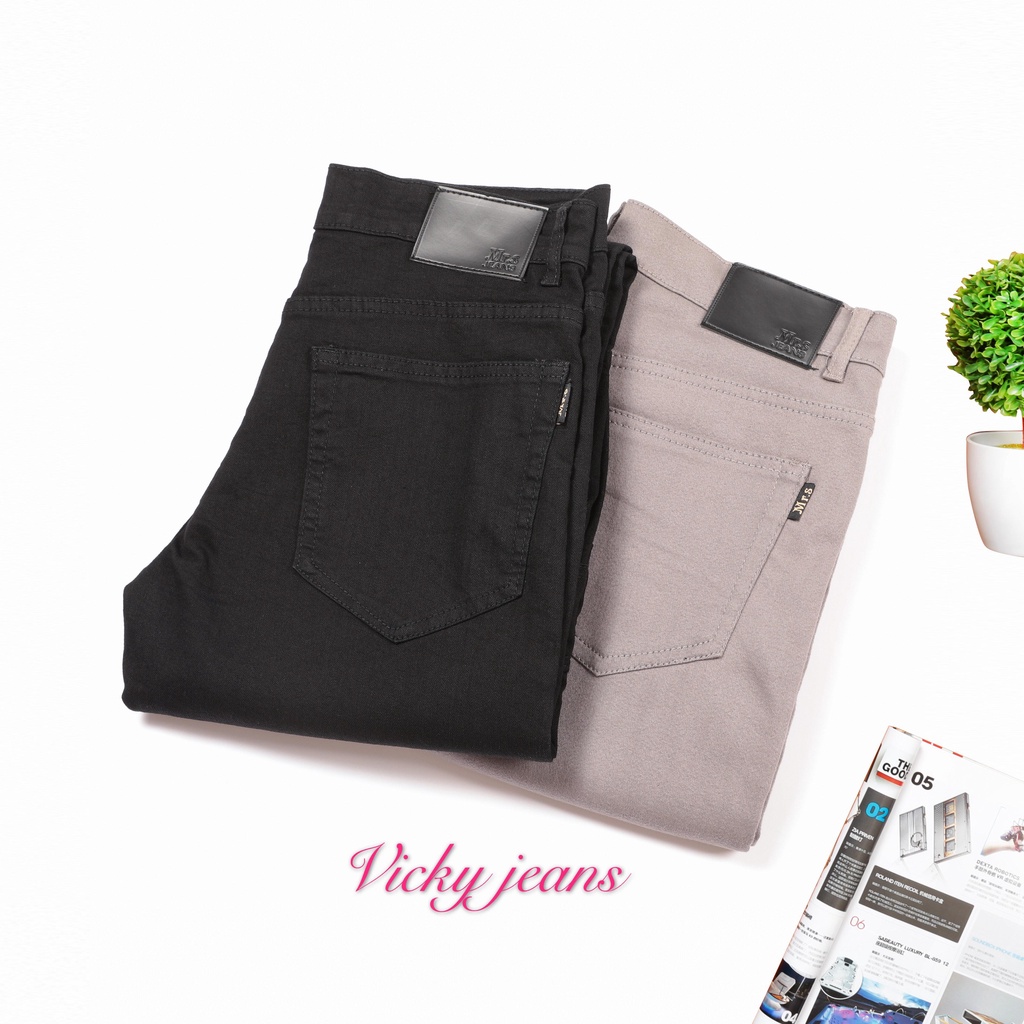 COD 2 colors Men’s pants 6 pockets Cotton slim fit jeans High Quality #10