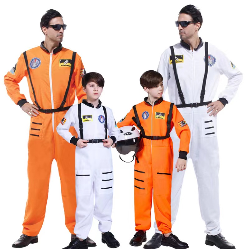 Congme Astronaut Costume for Kids Adult Halloween Nasa Astronaut ...
