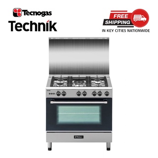 Tecnogas 80 cm, 5 Gas Burners Cooking Range with Rotisserie TFG8050CRVSSC (Stainless Steel)
