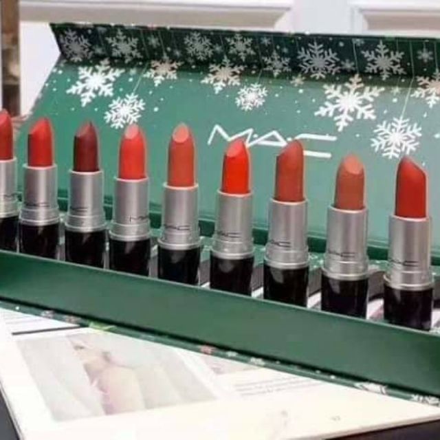 mac christmas lipstick set