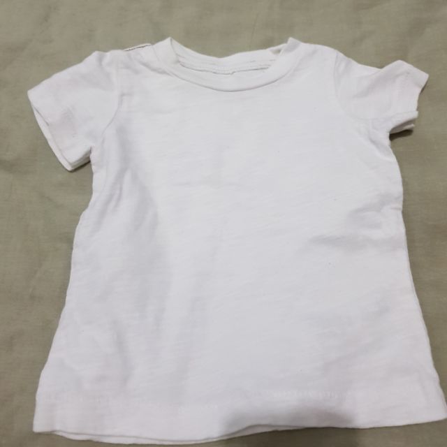 plain white t shirt baby