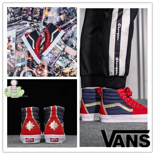vans captain marvel sk8 hi