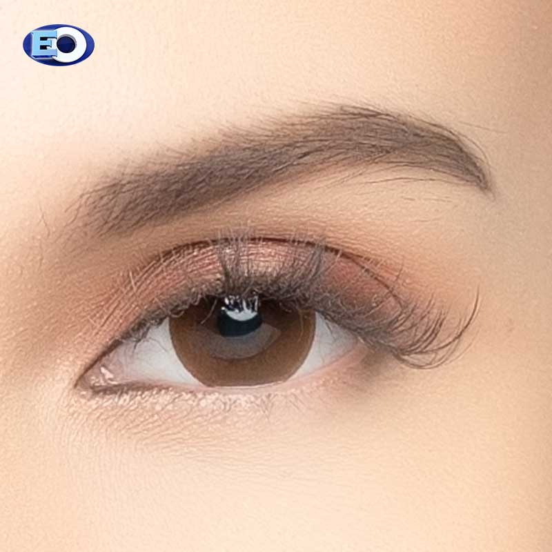 EO Flexwear Adore Colored Graded Contact Lens with Free Solution - Brown Charm (1 year)