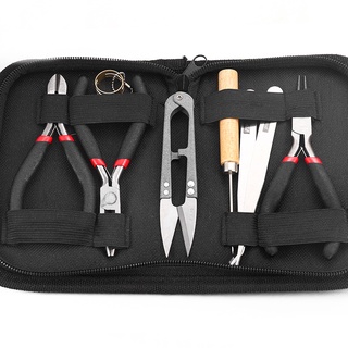 St.Kunkka Jewelry Making Tool Kits Pliers Set Round Nose Side Cutting Wire Cutter Scissor Tweezers