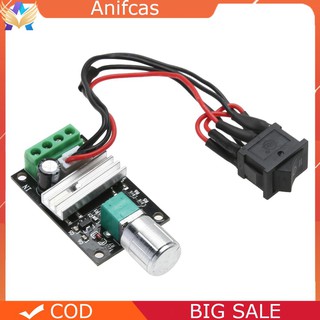 【Cash On Delivery】6V 12V 24V 3A PWM DC Motor Speed Controller Forward Reverse /w Switch #5