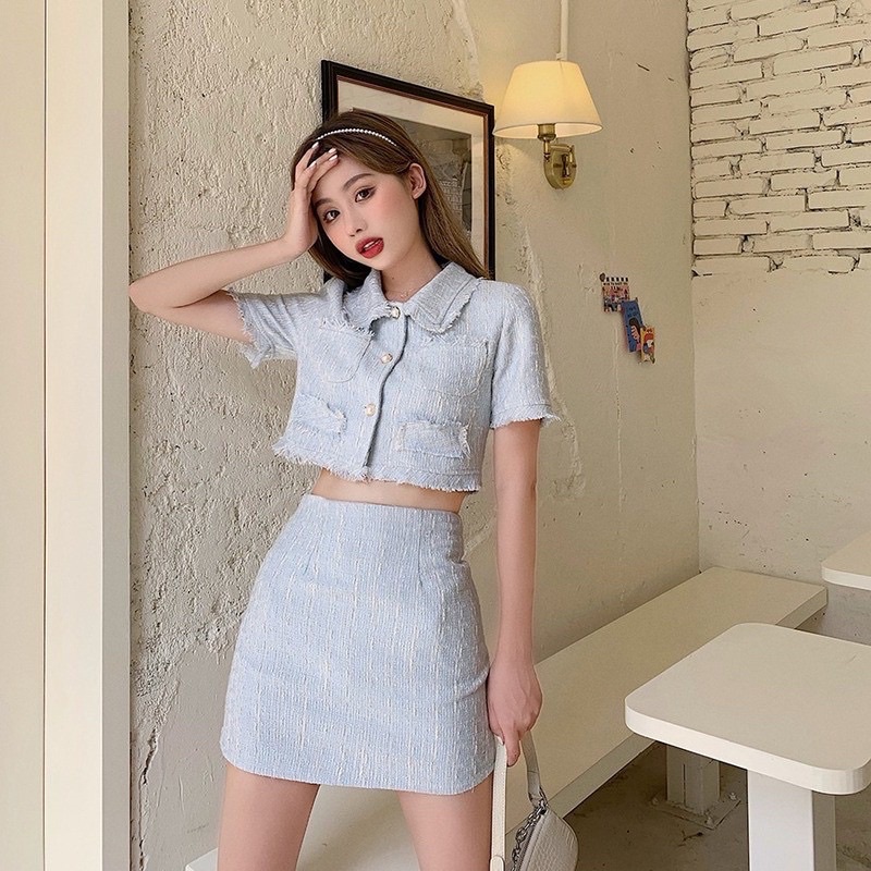 Tweed coords by Karina | Shopee Philippines