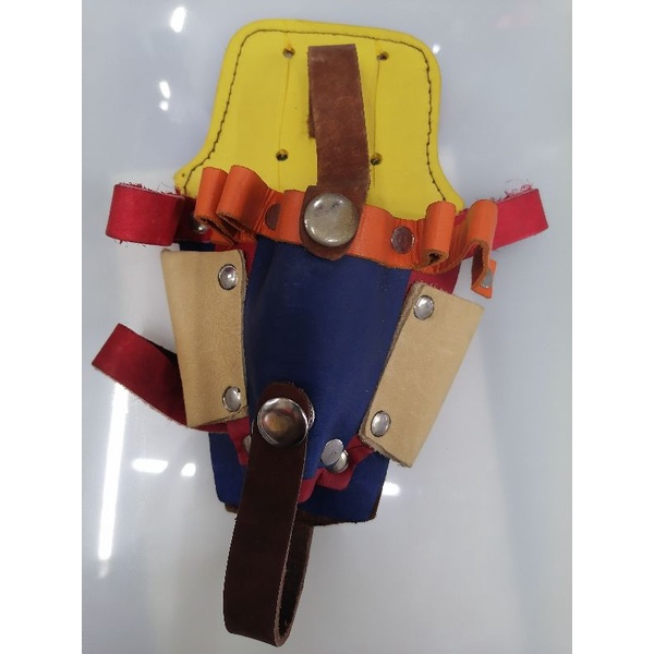 Holster Pouch Bag MultiPocket Carpenter Electrician Leather Tool Belt