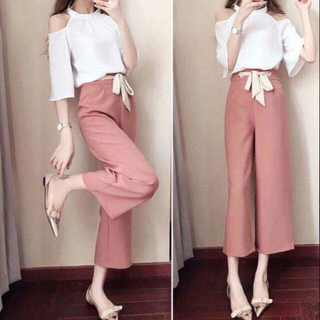 semi formal pants and top for ladies