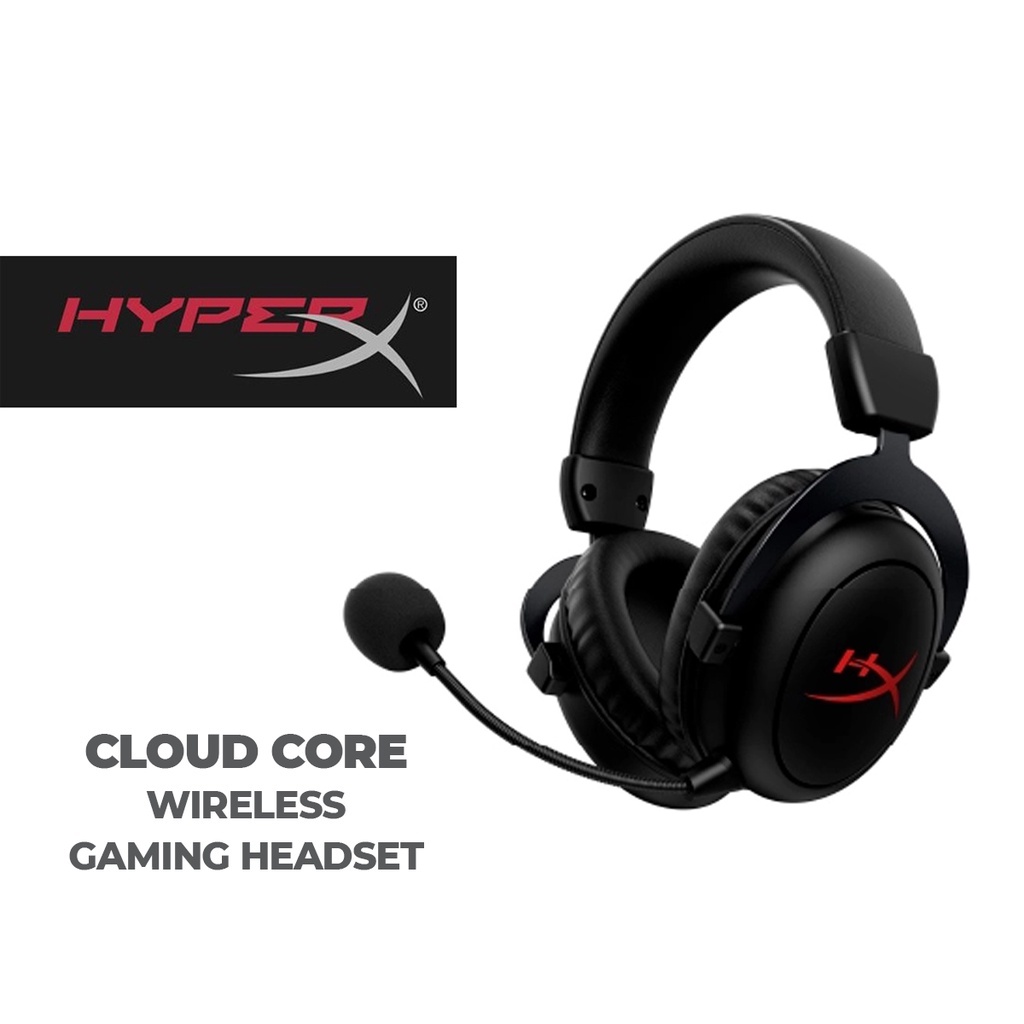 HyperX Cloud Core Wireless Gaming Headset + DTS Headphone X Shopee