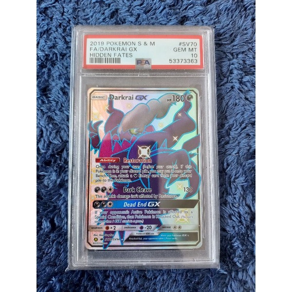 PSA 10 Darkrai GX Hidden Fates Pokemon Card | Shopee Philippines