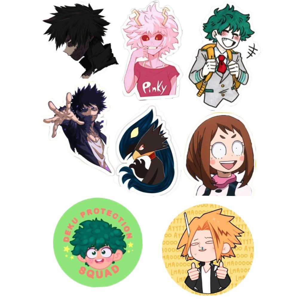 100pcs 50pcs 20pcs 10pcs stickers set my hero academia anime sticker shopee philippines