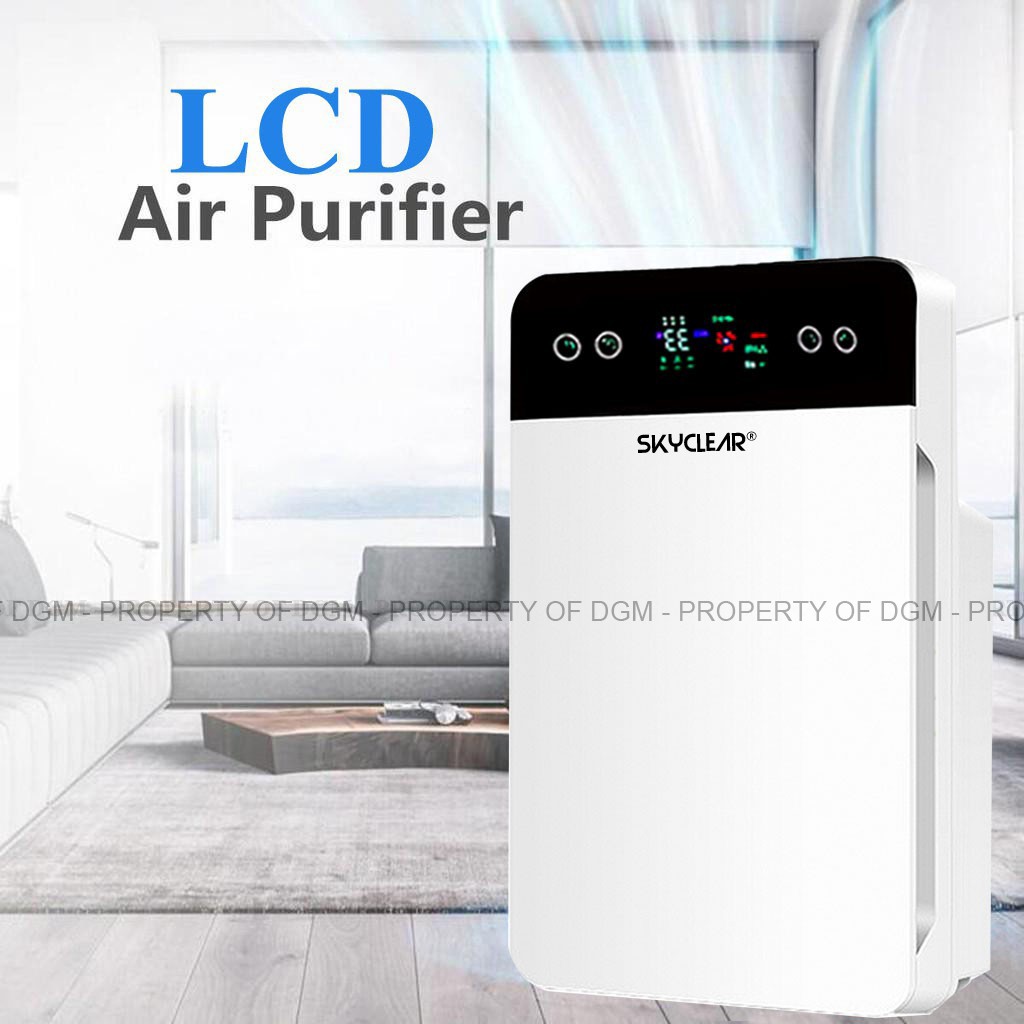 Air Purifier With LCD Display, HEPA Filter Air Cleaner For Dust and