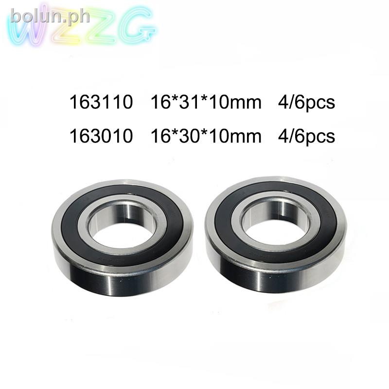 2PCS 163110 2RS Deep Groove Ball Bearing Rubber Sealed 16x31x10mm NEW