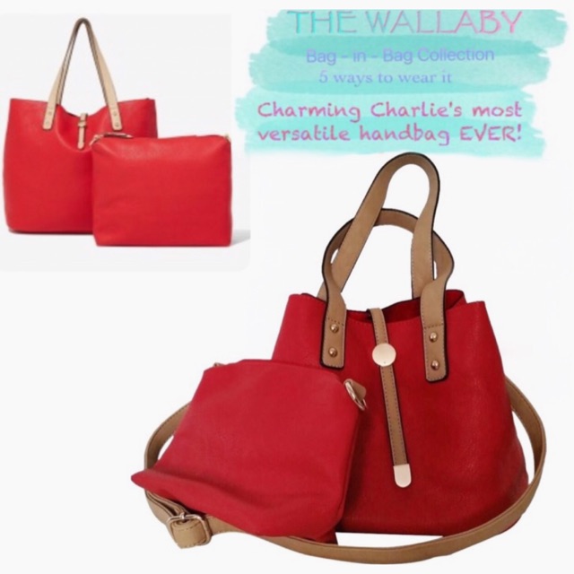 charming charlie clear purse