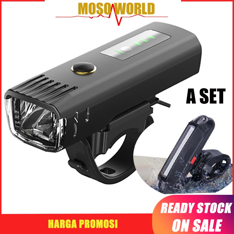  Sepeda  LED Super Bright Depan  Belakang Sepeda  Light Set 