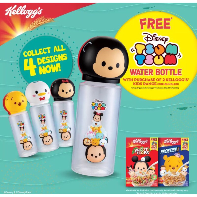 Disney Tsum Tsum Kelloggs Cereal (Water Bottle) | Shopee Philippines