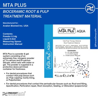 MTA PLUS AQUA (Vital Pulp Therapy Material & Root Treatment Material ...