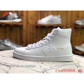 chuck taylor all star lift leather high top white