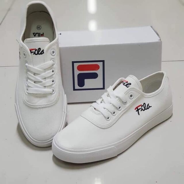 fila white canvas