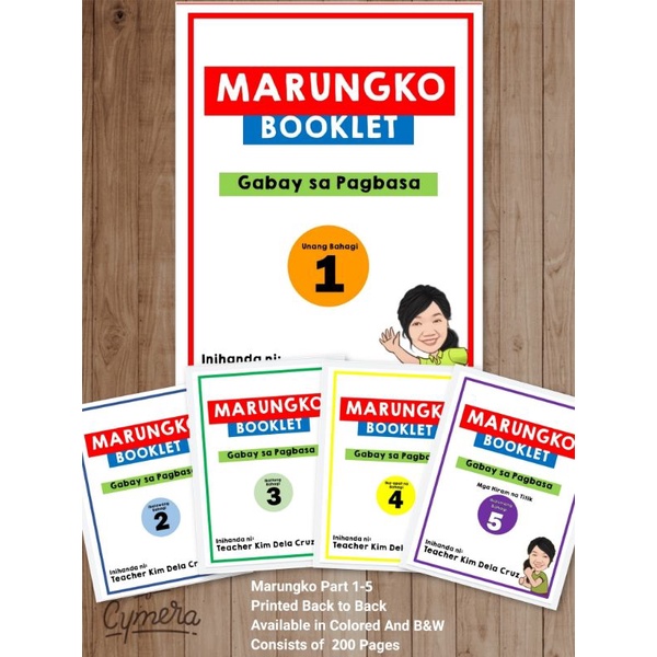 WORKBOOK For Kids Marungko Booklet Gabay Sa Pagbabasa Part 1-5 | Shopee ...