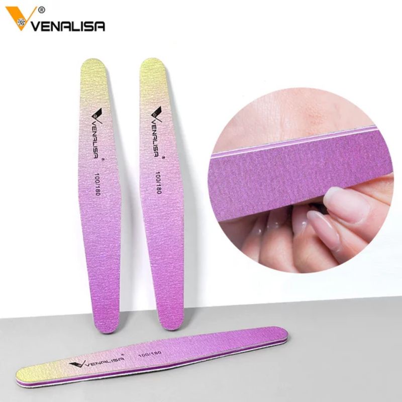 High Quality 1pc Venalisa Nail File Buffer Double Side Nail File Buffer  100/180 Manicure Tools | Shopee Philippines