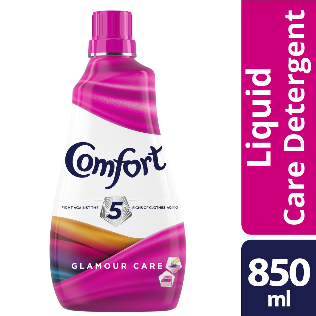 Comfort Pink Liquid Detergent Glamour Care 850ml Bottle | Shopee ...