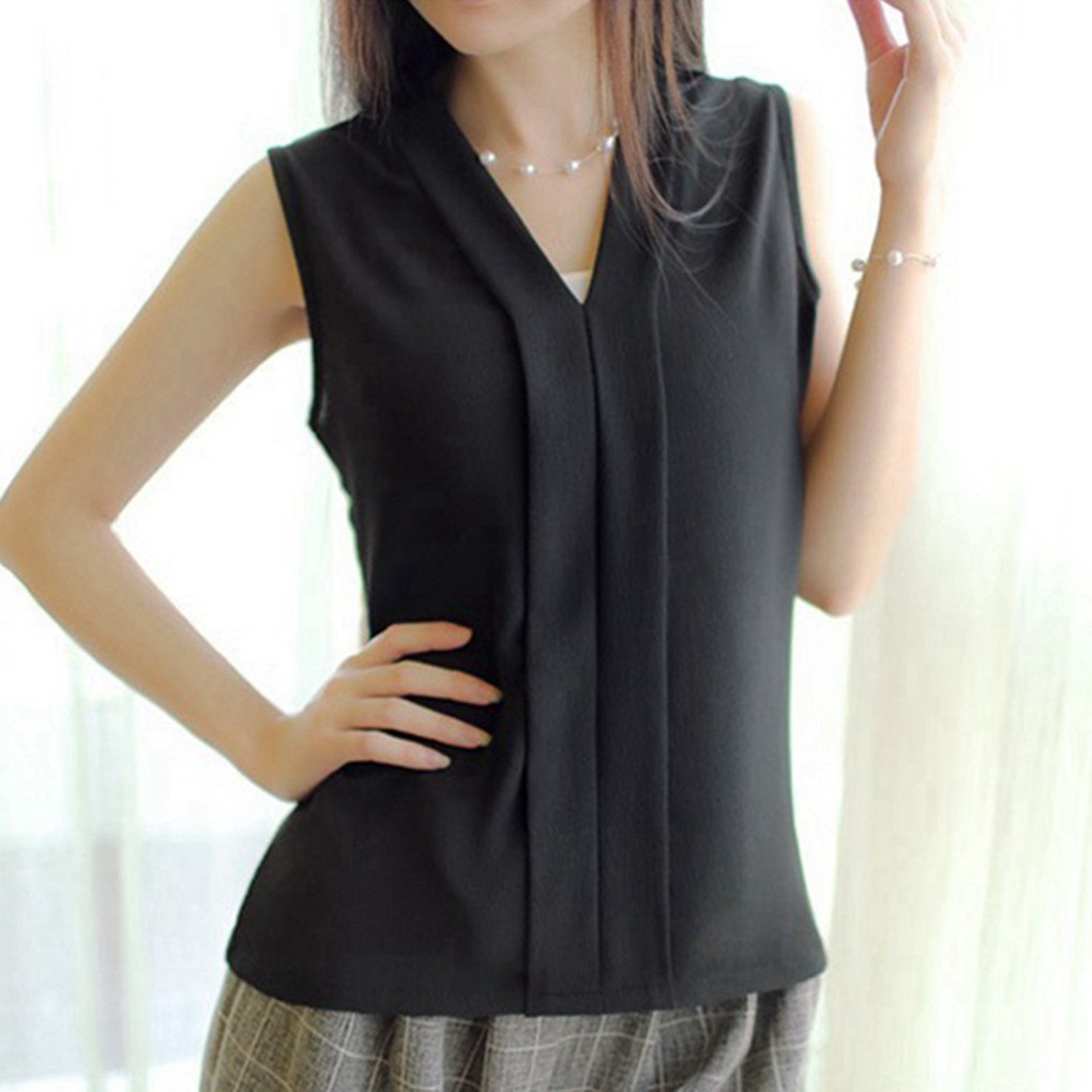 cute sleeveless blouses