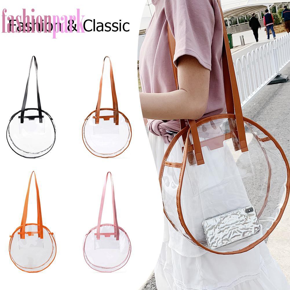 round clear bag