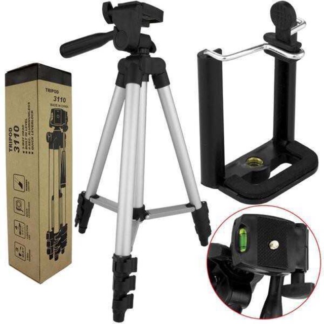 3110 tripod camera long tripod with free cellphone holder Shopee