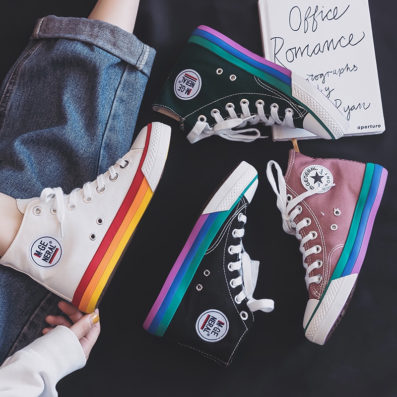 office converse rainbow