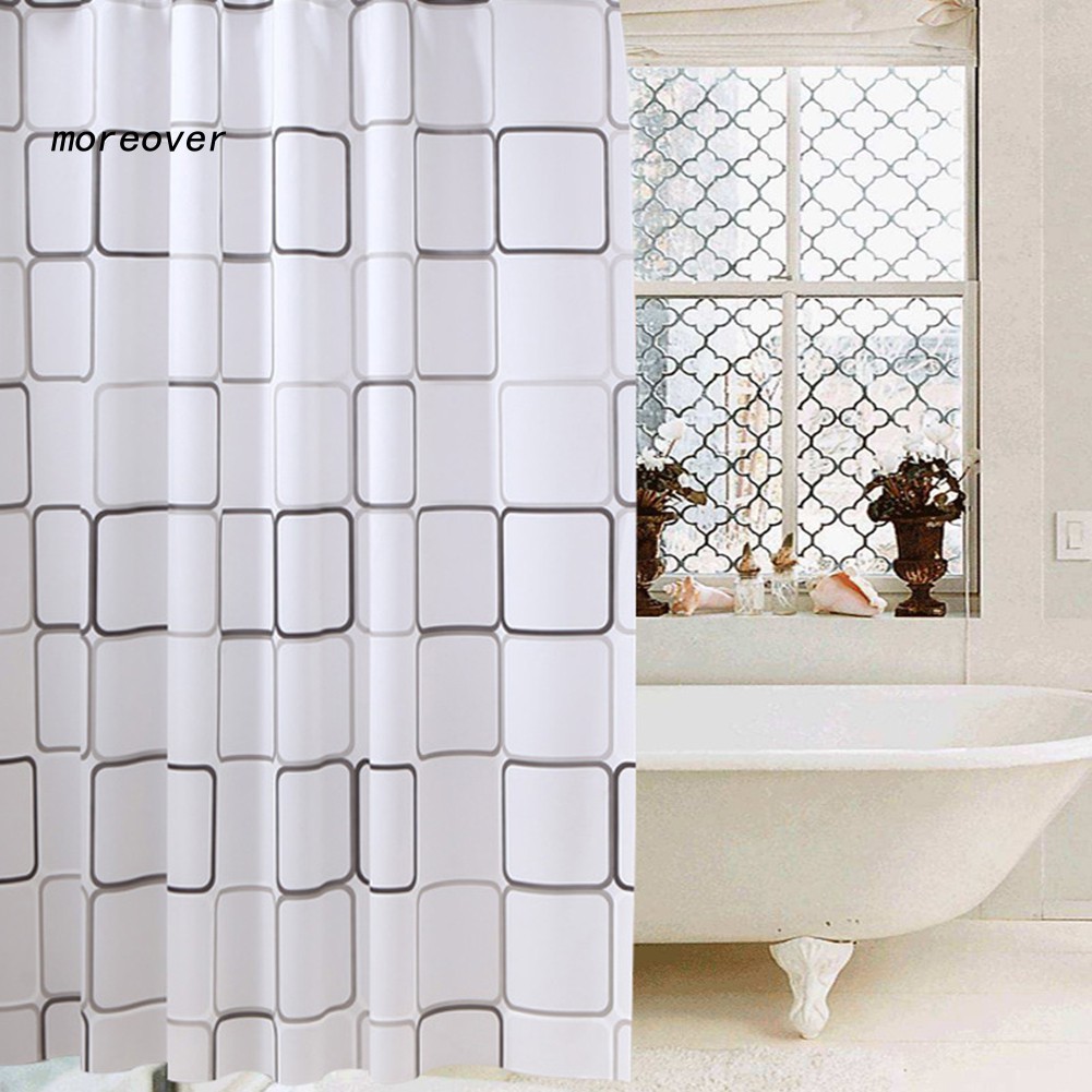 Waterproof Shower Curtain PEVA Leaf Bathroom Partition Home Windows Toilet New 