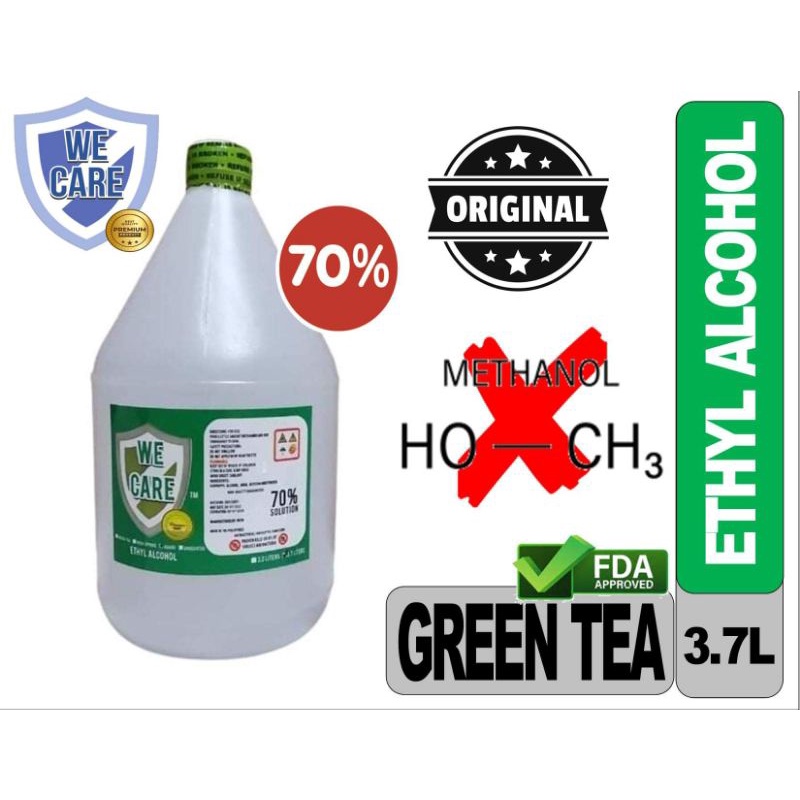 WE CARE 70 ETHYL ALCOHOL GREEN TEA (NO METHANOL) Shopee Philippines