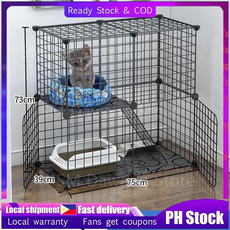 【COD】Stackable Cat cage Dog Cat Rabbit Cage  easy assemble kitten hedgehog hamster pet #7