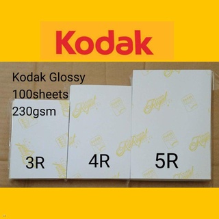 Malaysia   Kodak 3R/4R/5R/A4/A3 Glossy Photo Paper 230gsm 100sheets