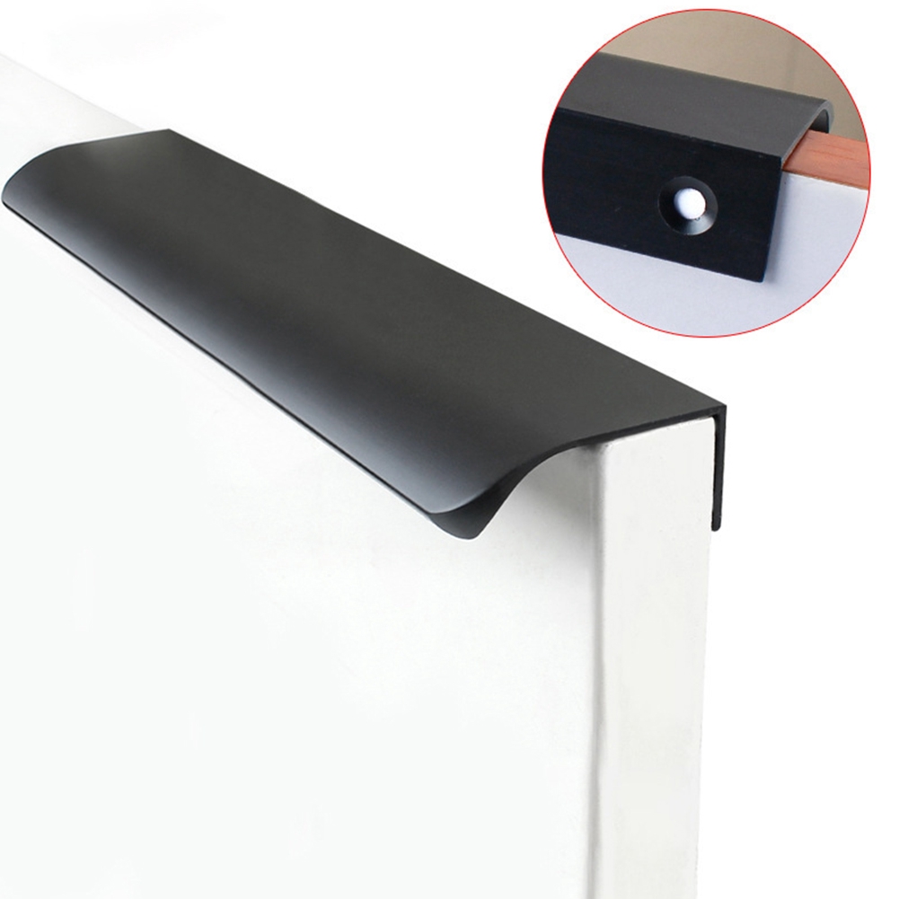 Bedroom Easy Install Pull Type Kitchen Aluminium Alloy Fitment Invisible No Drilling Door Handle