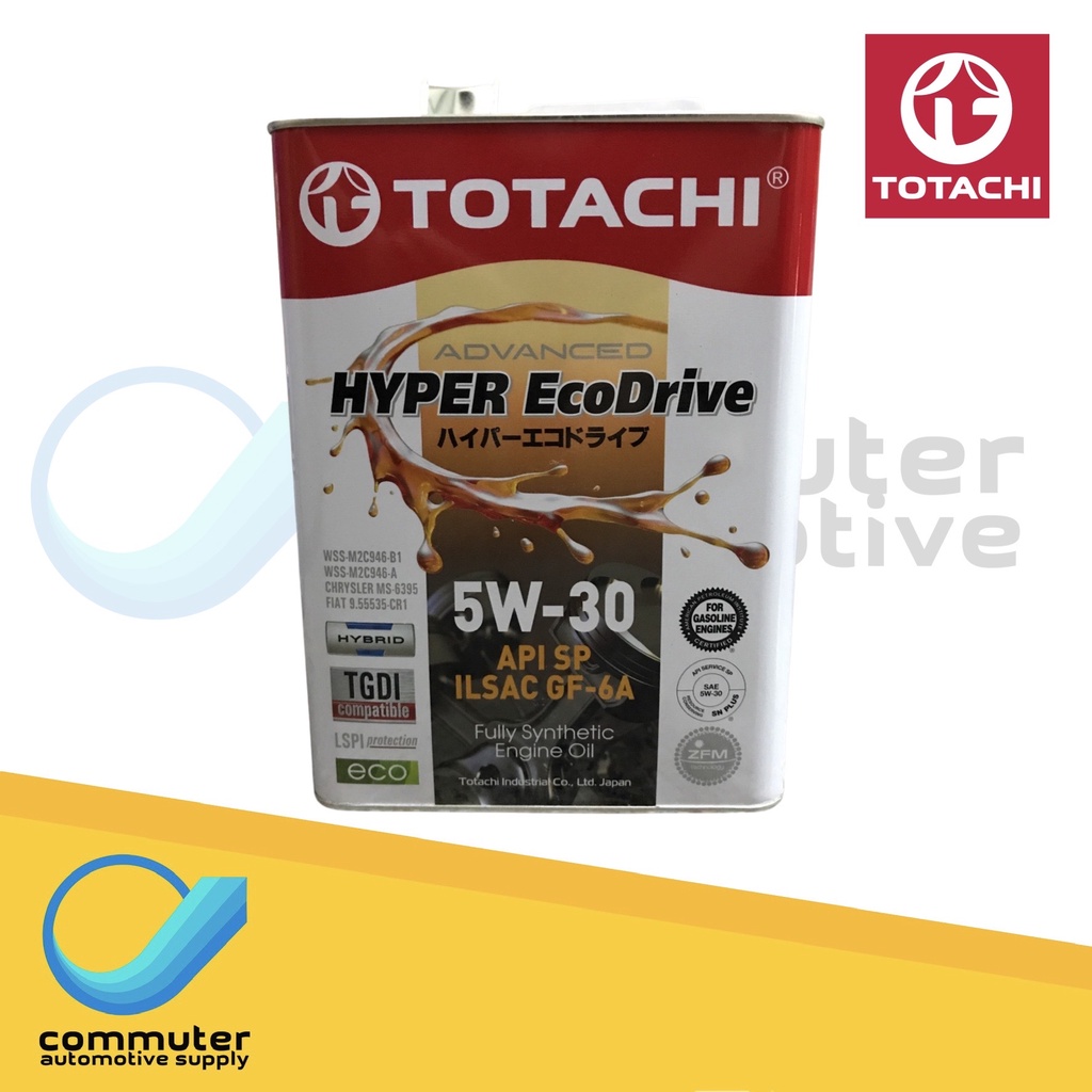 [4 LITERS] Totachi Gasoline 5W30 Fully Synthetic Motor Oil | Shopee ...