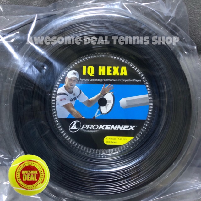 Tennis ProKennex IQ Hexa 200m 17 gauge tennis string reel Sporting Goods