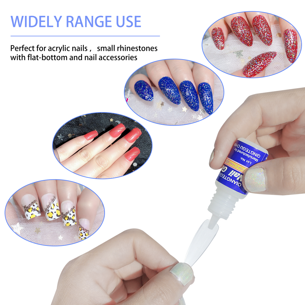 3g Nail Glue Fast-dry Adhesive Acrylic French Art False Tips Decoration Glue  Nail Rhinestone manicure tool For Nail Accessories | Shopee Philippines