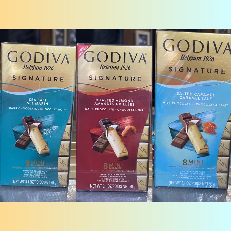 Godiva Signature Chocolate 8 Mini Bars 90g / Masterpieces Shopee