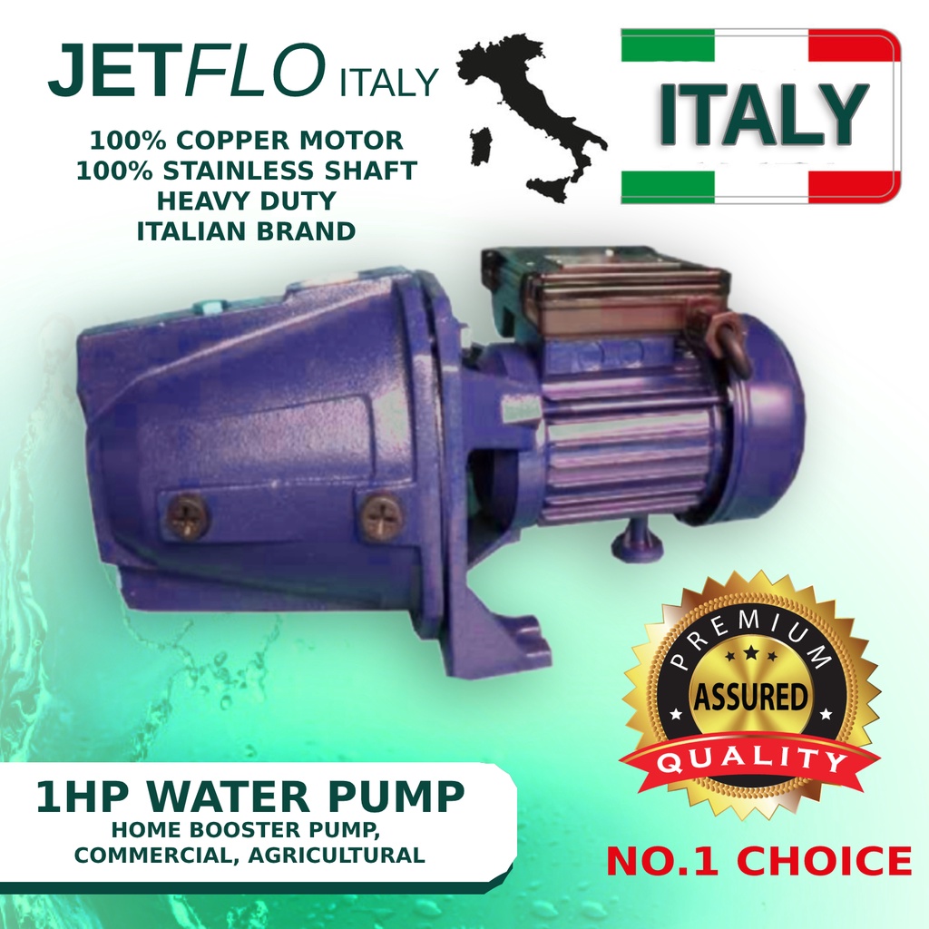 ITALY JET PUMP Water Booster Pump 1HP 1.5HP jetmatic Jet Pump JETFLO