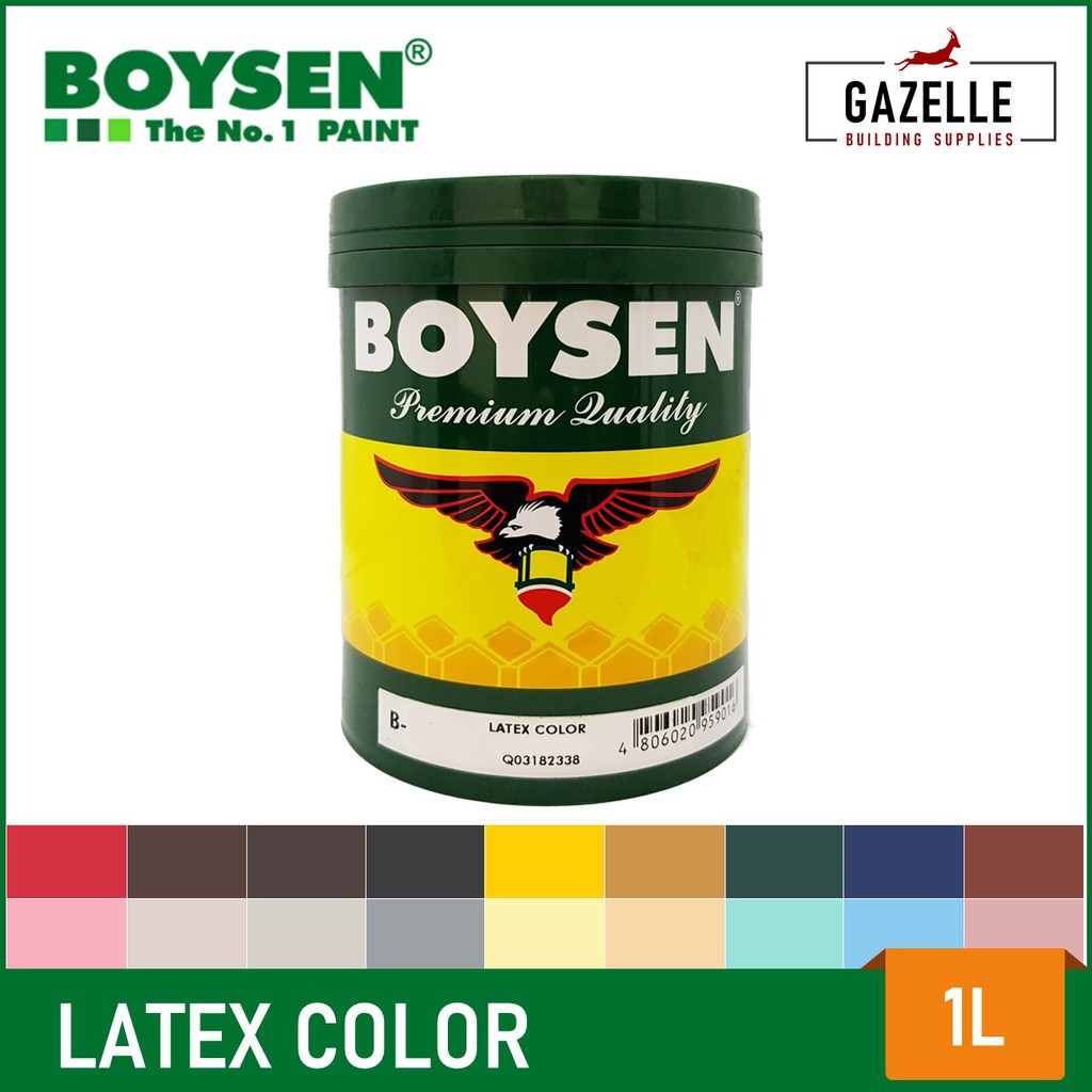 Original Boysen Latex Color 1L (For Concrete & Stone Surfaces) | Shopee ...