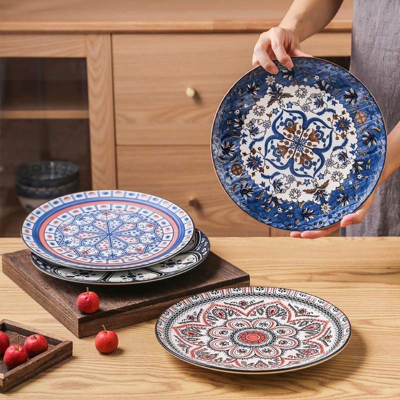 Ceramic Plate Morocco Style Plate Dinner Plate Set