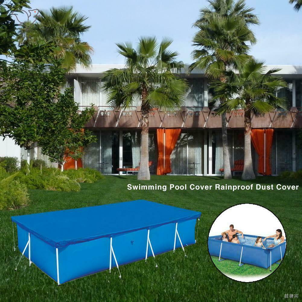 Details about   Rectangle Swimming Pool Cover high-quality UV-resistant Polyester Rainproof Dust