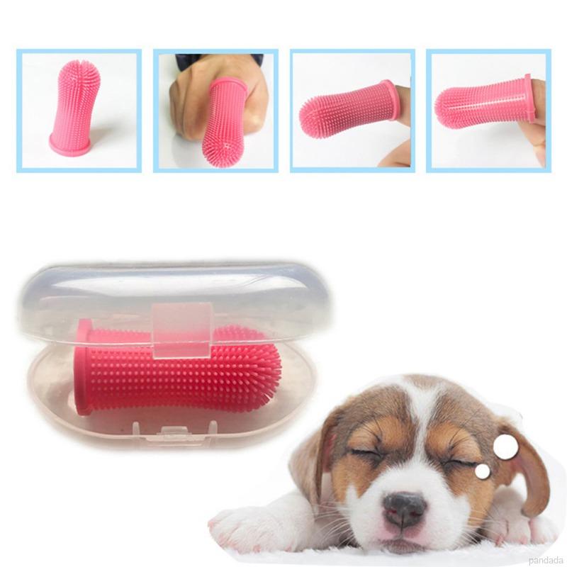 Soft Silicone Pet Tooth Brush Finger Toothbrush Bad Breath Care Pet Dog Cat Cleaning Supplies #9